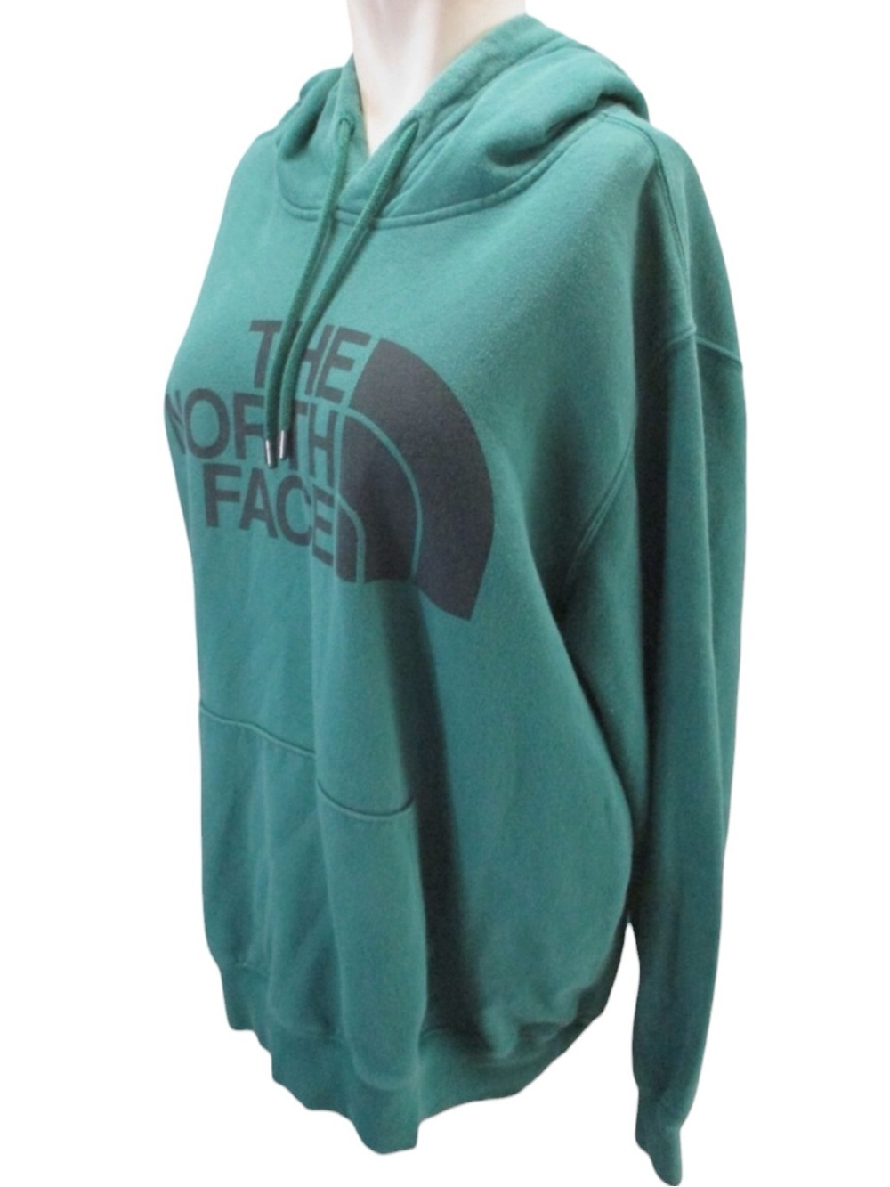 THE NORTH FACE Men’s Teal Green Logo Pullover Hoodie Size Large — SUPER COMFY!!! - Picture 5 of 11